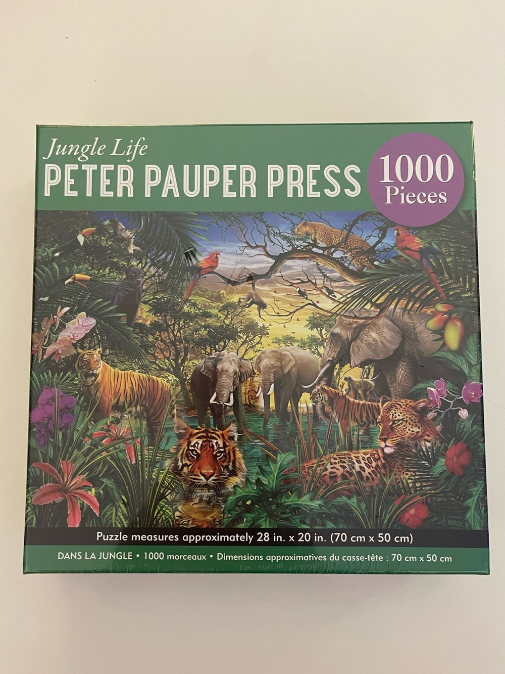 “Jungle Life” Peter Pauper Press 1000pc Jigsaw Puzzle Ciro Marchetti NEW IN BOX